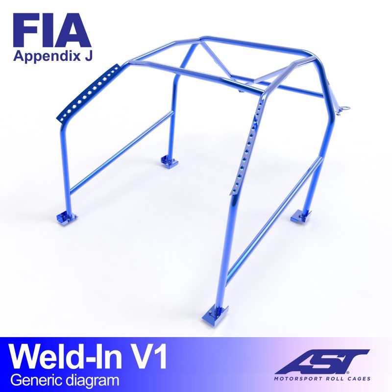 CMBN05652 - Roll Cage HONDA Integra (DB, DC) 3-door Coupe WELD IN V1