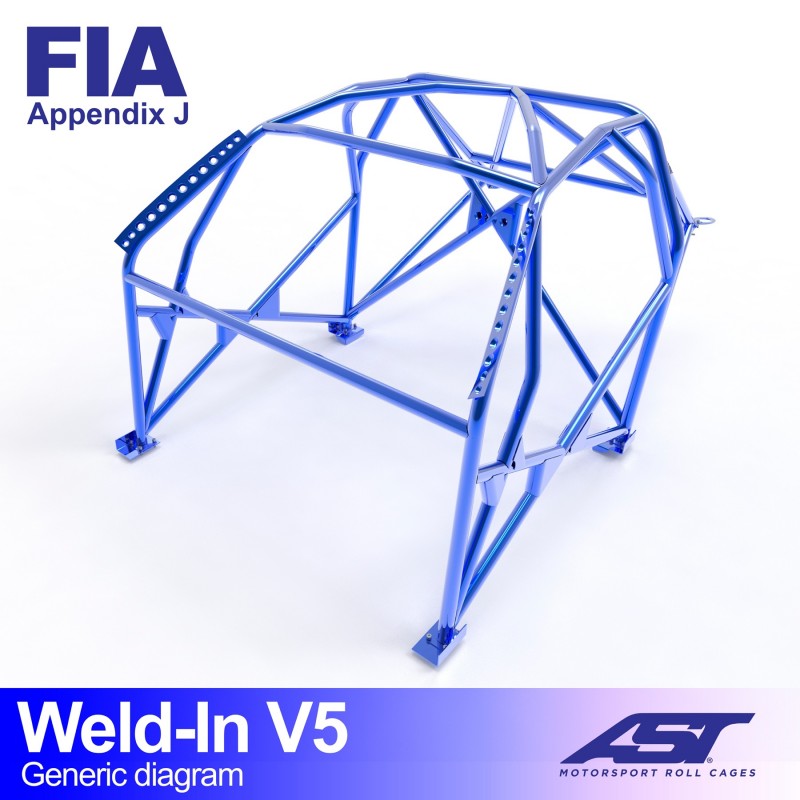 CMBN02911 - Roll Cage OPEL Manta (B) 3-door Coupe WELD IN V5