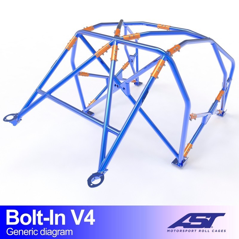 CMBN07993 - Roll Cage PEUGEOT 308 II 5-door Hatchback BOLT IN V4