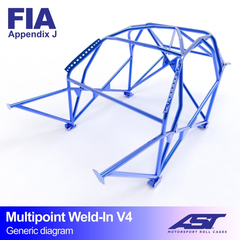 CMBN03239 - Roll Cage PORSCHE 911 (1965-1973) 2-door Coupe RWD MULTIPOINT WELD IN V4