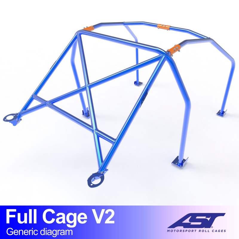 CMBN06335 - Roll Cage RENAULT Megane III 3-door Hatchback FULL CAGE V2