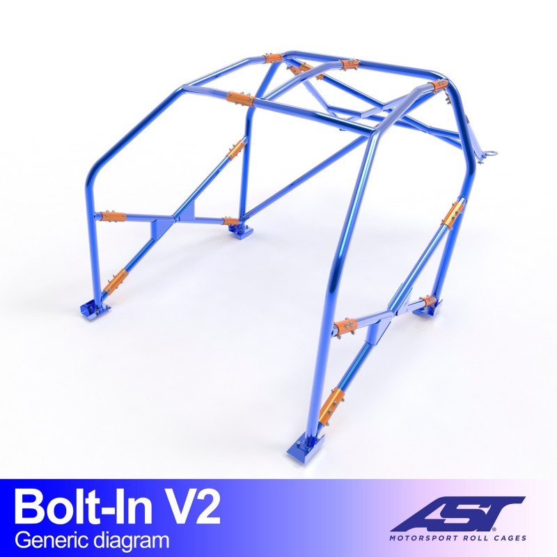 CMBN05044 - Roll Cage SEAT Leon (1M) 5-door Hatchback FWD BOLT IN V2