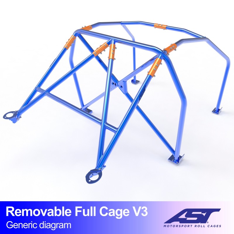 CMBN02461 - Roll Cage SUBARU BRZ (ZC6) 2-door Coupe REMOVABLE FULL CAGE V3