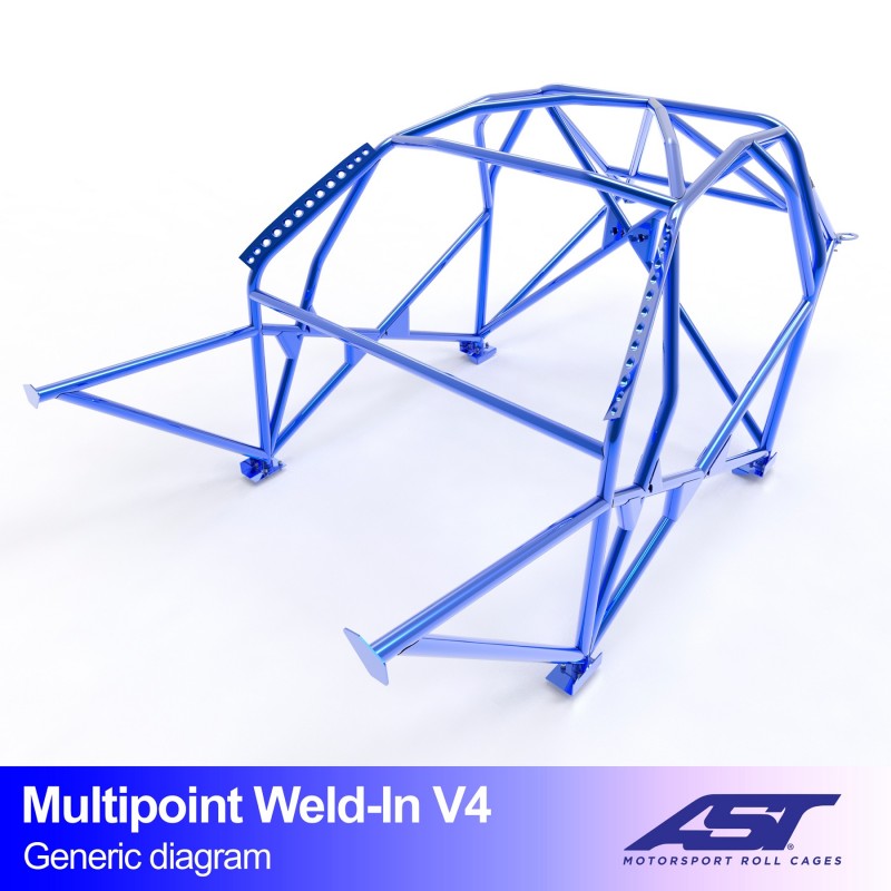 CMBN03486 - Roll Cage TOYOTA MR-2 (W30) 2-door Roadster MULTIPOINT WELD IN V4
