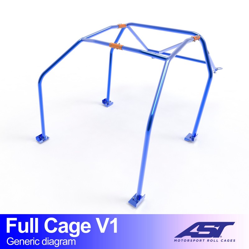 CMBN02739 - Roll Cage VW Golf (Mk3) 3-door Hatchback FULL CAGE V1
