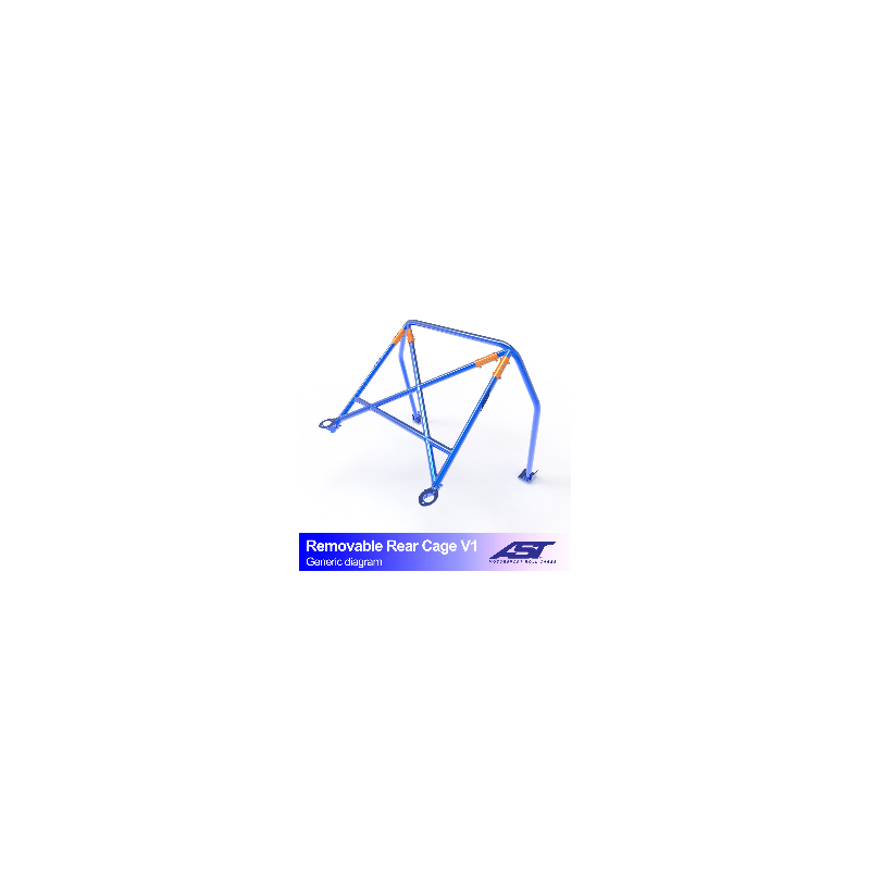 CMBN07464 - Roll Bar AUDI A3 / S3 (8V) 4-door Sedan Quattro REMOVABLE REAR CAGE V1