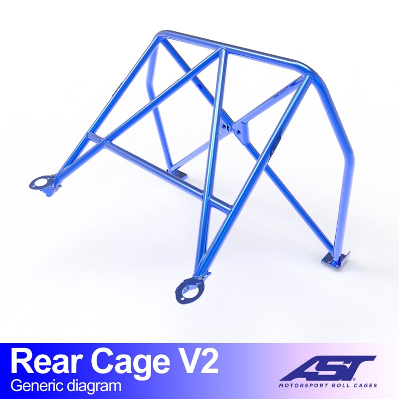 CMBN04137 - Roll Bar MAZDA MX-5 (NA) 2-door Roadster REAR CAGE V2