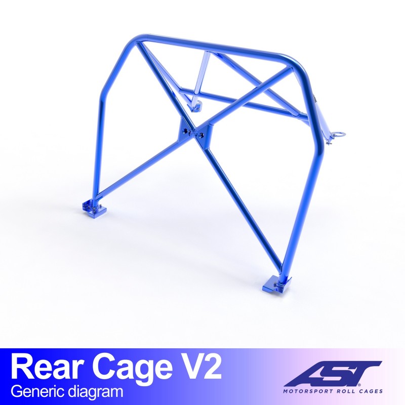 CMBN04178 - Roll Bar MAZDA MX-5 (NB) 2-door Roadster REAR CAGE V2