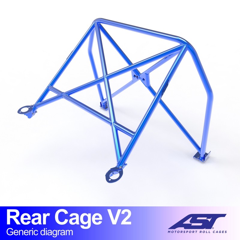 CMBN02548 - Roll Bar TOYOTA Celica (T185) 3-door Coupe REAR CAGE V2