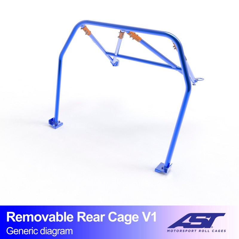 CMBN02589 - Roll Bar TOYOTA MR-2 (W20) 2-door Roadster REMOVABLE REAR CAGE V1