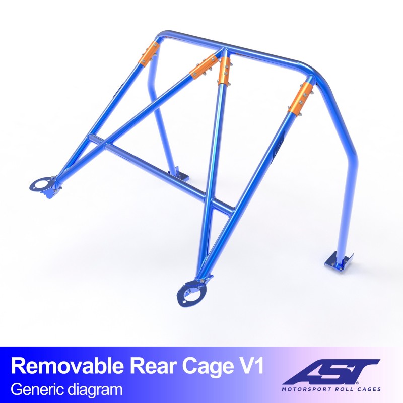 CMBN03472 - Roll Bar TOYOTA MR-2 (W30) 2-door Roadster REMOVABLE REAR CAGE V1