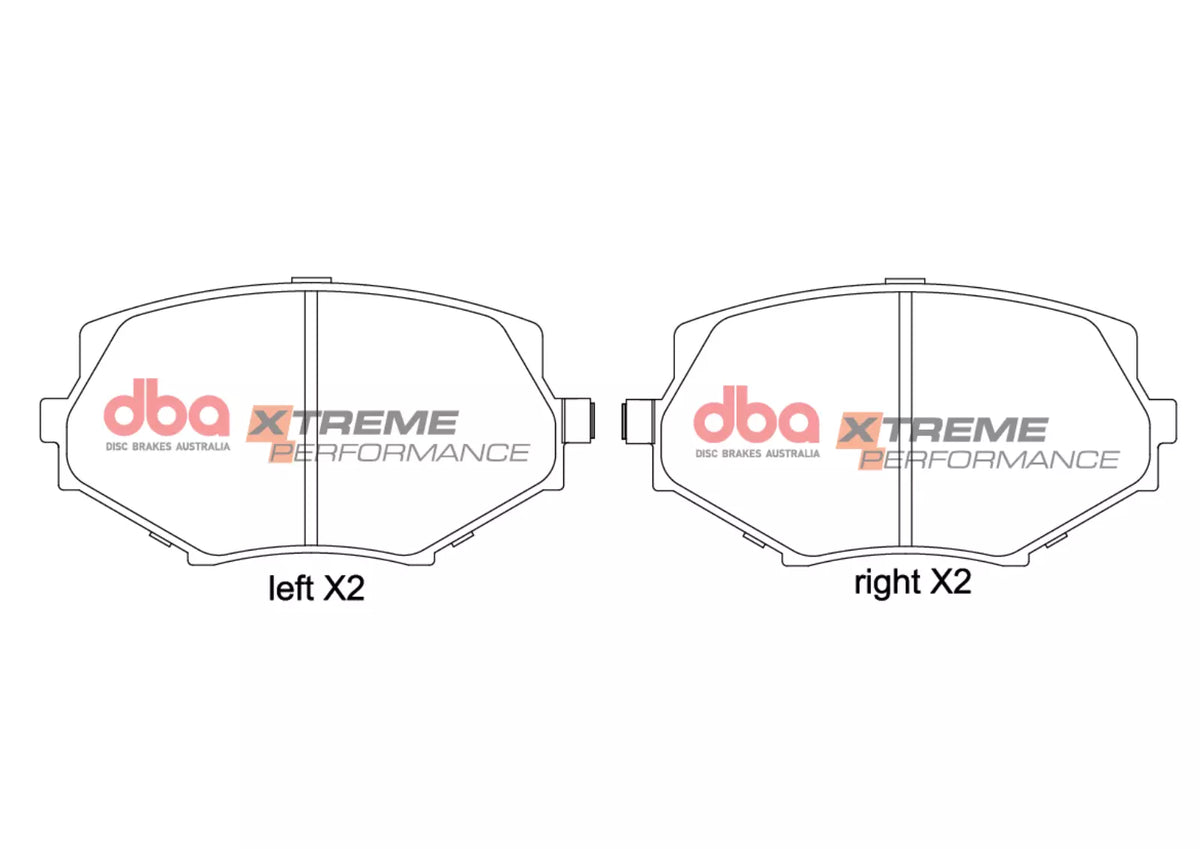 DBA4538S-1282XP Brake Kit - 4000 Series T3 Slotted & Xtreme Performance Brake Pads (2x DBA4538S + DB1282XP)