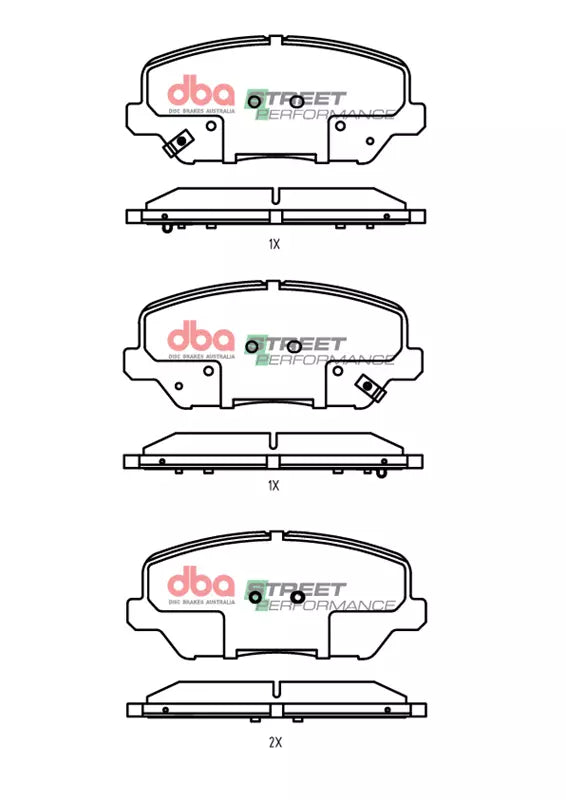 DB15069SP Brake Pads Street Performance | Front Axle