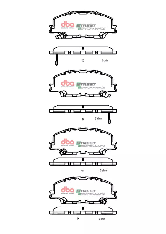DBA3766S-15074SP Brake Kit - Street Series T2 Slotted & Street Performance Brake Pads (2x DBA3766S + DB15074SP)