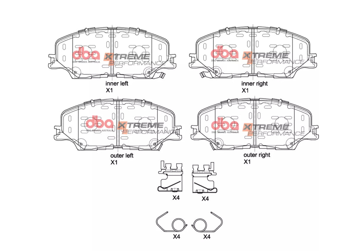 DB15074XP Brake Pads Xtreme Performance | Front Axle