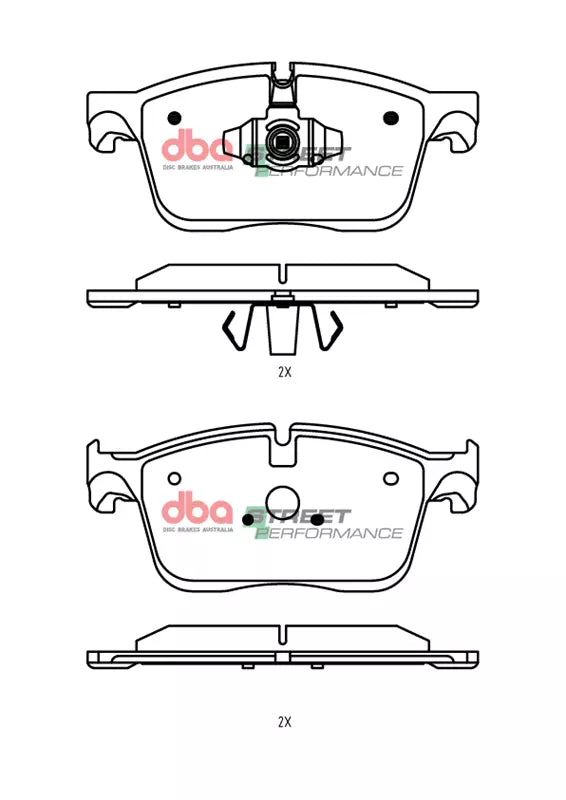 DB15162SP Brake Pads Street Performance | Front Axle