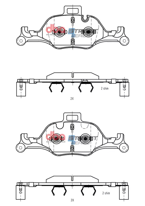 DB15219SS Brake Pads Street Series | Front