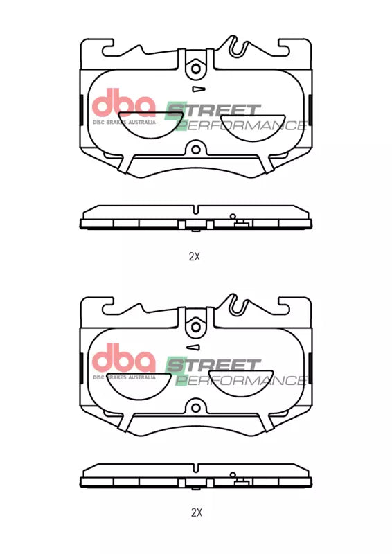 DB15296SP Brake Pads Street Performance | Front Axle