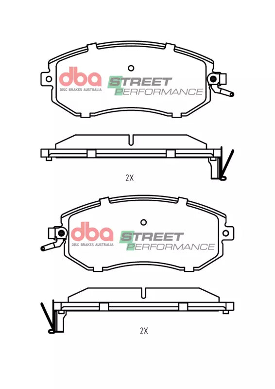 DB15309SP Brake Pads Street Performance | Front Axle