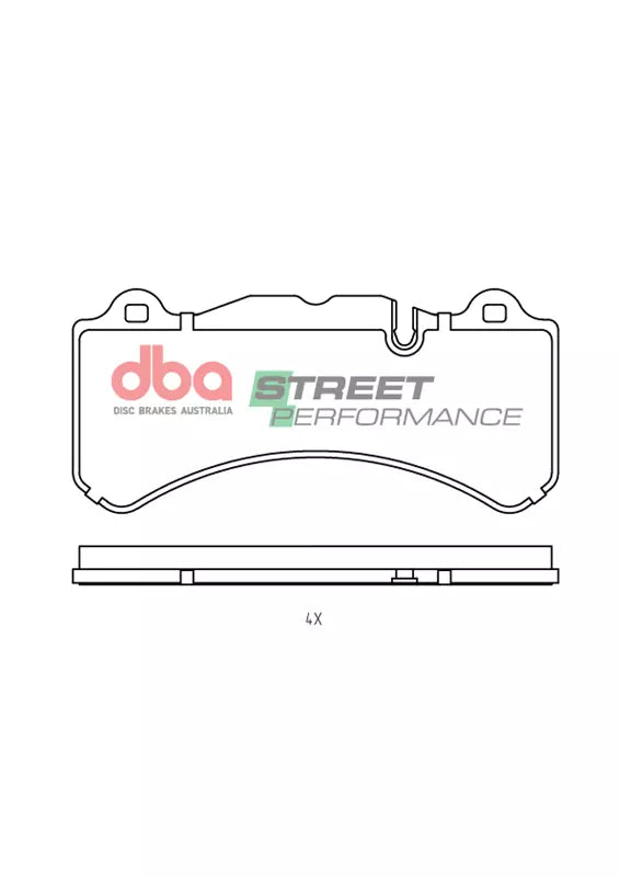 DB15323SP Brake Pads Street Performance Suitable to DBABU3000