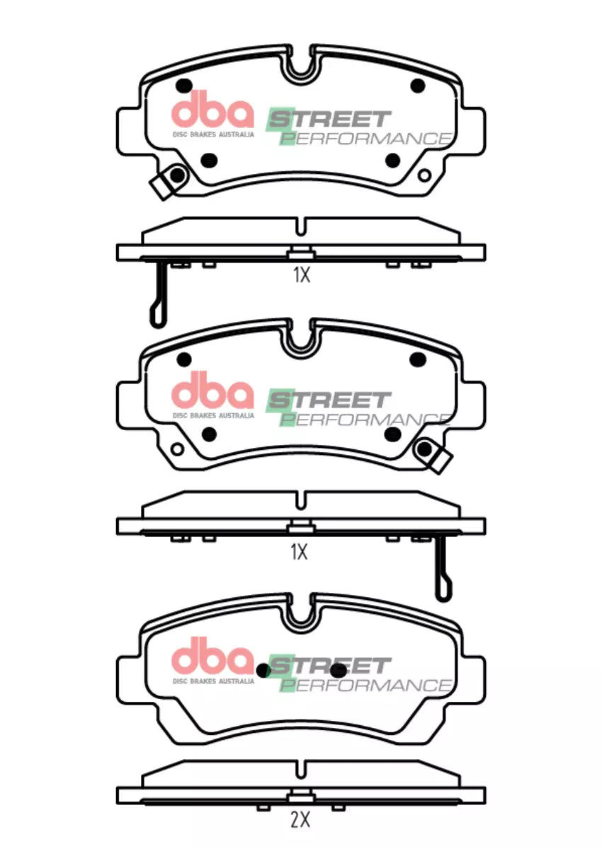DB15326SP Brake Pads Street Performance | Rear Axle