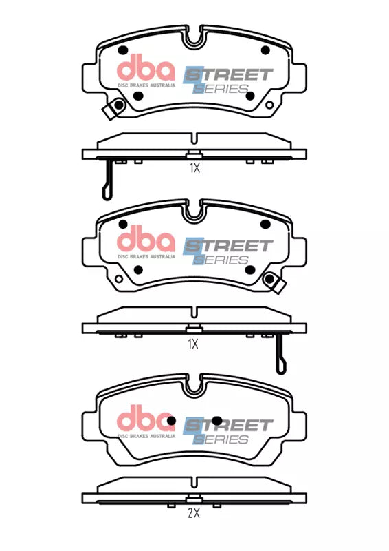DB15326SS Brake Pads Street Series | Rear Axle