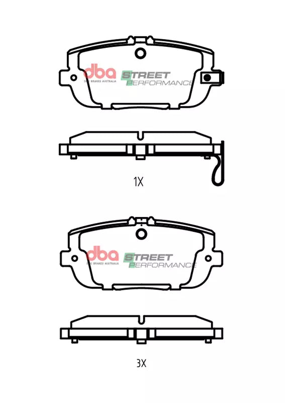 DBA2951S-2064SP Brake Kit - Street Series T2 Slotted & Street Performance Brake Pads (2x DBA2951S + DB2064SP)