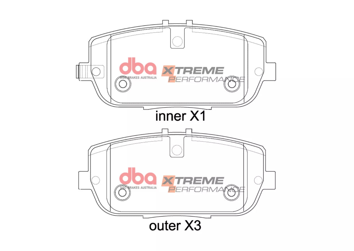 DBA42965S-2064XP Brake Kit - 4000 Series T3 Slotted & Xtreme Performance Brake Pads (2x DBA42965S + DB2064XP)
