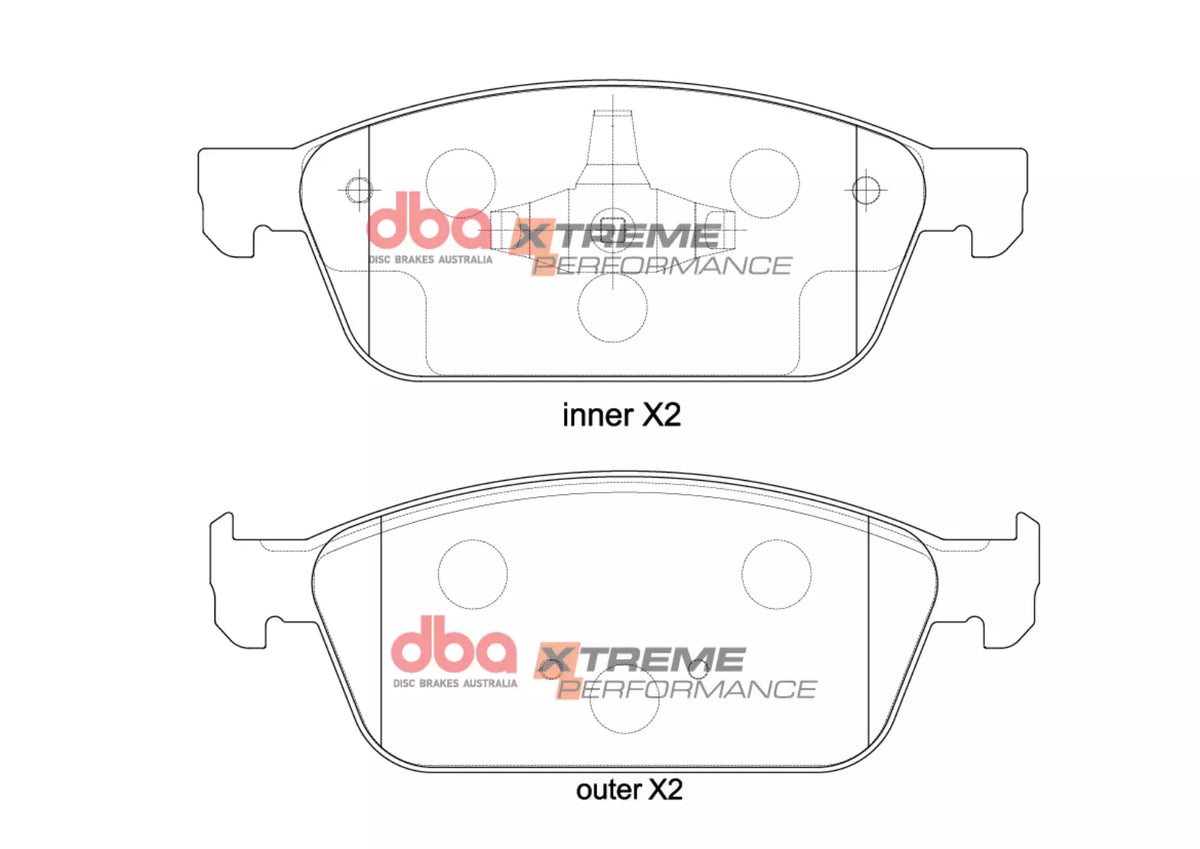 DBA42120S-2353XP Brake Kit - 4000 Series T3 Slotted & Xtreme Performance Brake Pads (2x DBA42120S + DB2353XP)
