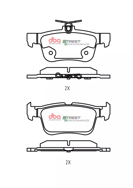 DBA2969S-2406SP Brake Kit - Street Series T2 Slotted & Street Performance Brake Pads (2x DBA2969S + DB2406SP)