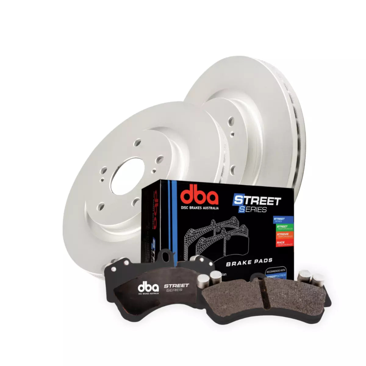 DBA3766E-15074SS Brake Kit - Street Series En-Shield Plain & Street Series Brake Pads  (2x DBA3766E + DB15074SS)