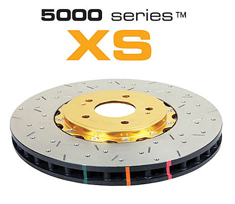 DBA52321GLDXS 5000 series - Crossed Drilled & Slotted 2-Piece Gold Hat
